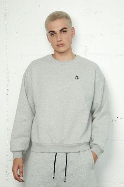 Essential Elmont Crewneck Heather Grey