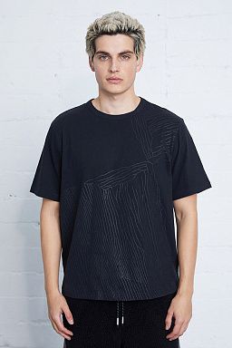 Ammonite Regular Fit Graphic Tee Black