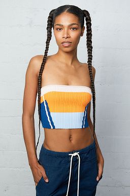 Deja Knit Tube Top Orange