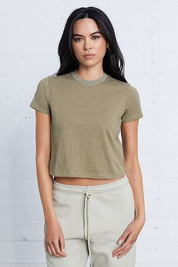 Essential Madison Slub Tee Covert Green