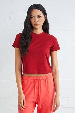 Essential Madison Slub Tee Red Dahlia